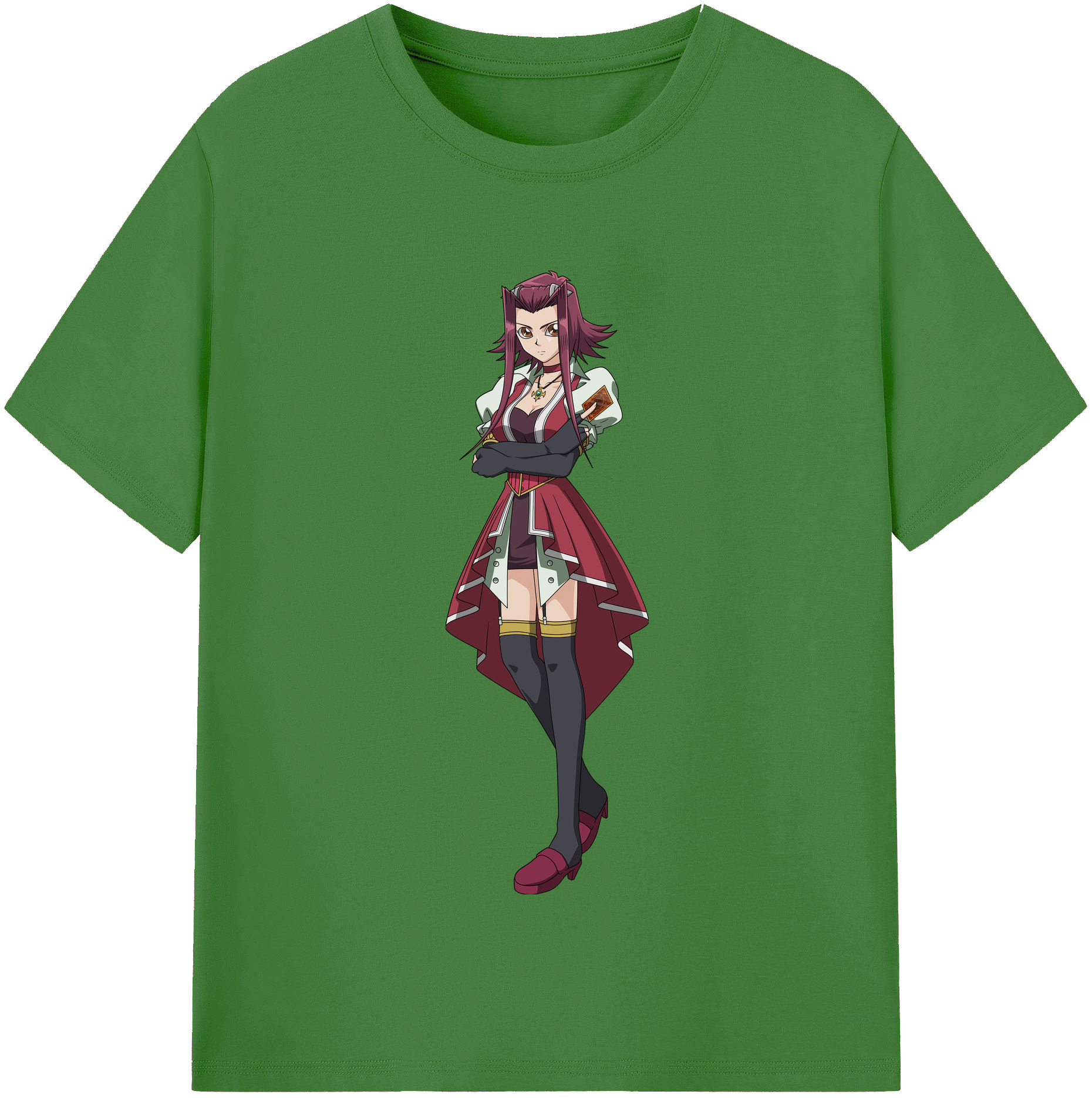 （画像用） 遊☆戯☆王 Yu-Gi-Oh! レディースカジュアルプリントTシャツ（綿100％）